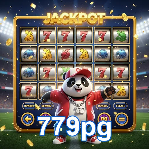 Imagem do jogo Jackpot Panda Slot no site 779pg, mostrando um panda em uma emocionante slot machine.